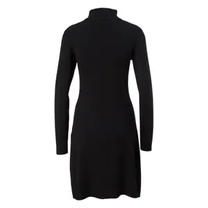 Short Ribbed Knit Dress Wool Blend Roll Neck Open Women COMMA image-1