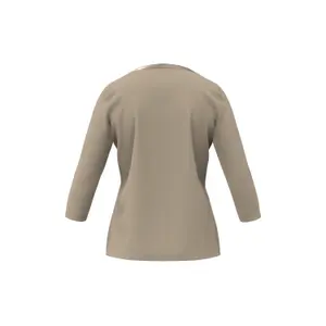 Jersey Blouse with Tunisian Collar and 3/4 Sleeves for Women COMMA image-1