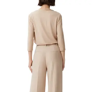 Jersey Blouse with Tunisian Collar and 3/4 Sleeves for Women COMMA image-5