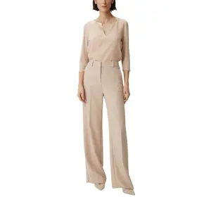 Jersey Blouse with Tunisian Collar and 3/4 Sleeves for Women COMMA image-6
