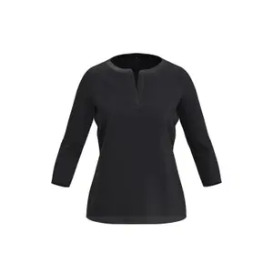 Jersey Blouse with Tunisian Collar and 3/4 Sleeves for Women COMMA image-0