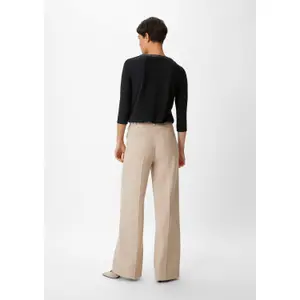 Jersey Blouse with Tunisian Collar and 3/4 Sleeves for Women COMMA image-4
