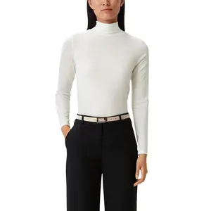 Micromodal Roll Neck Top for Women COMMA image-2