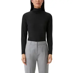 Micromodal Roll Neck Top for Women COMMA image-2