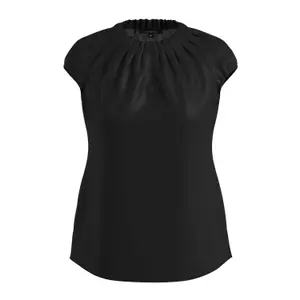 Women’s Satin Blouse with Ruffle COMMA image-0
