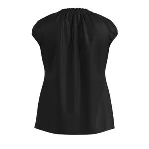 Women’s Satin Blouse with Ruffle COMMA image-1