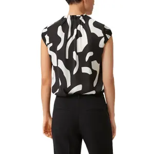 Women’s Satin Blouse with Ruffle COMMA image-5