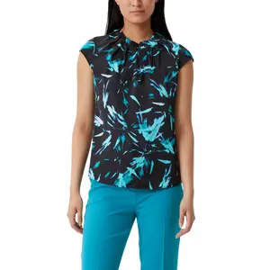 Women’s Satin Blouse with Ruffle COMMA image-2