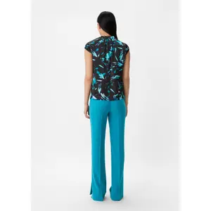 Women’s Satin Blouse with Ruffle COMMA image-4