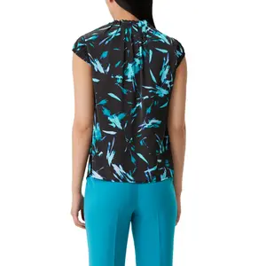 Women’s Satin Blouse with Ruffle COMMA image-5