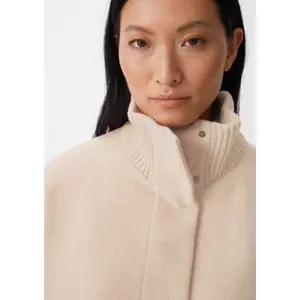 Women's Straight Cut High Collar Coat COMMA image-3