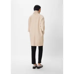 Women's Straight Cut High Collar Coat COMMA image-4