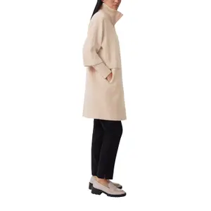 Women's Straight Cut High Collar Coat COMMA image-6