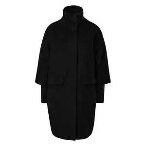Women's Straight Cut High Collar Coat COMMA image-0