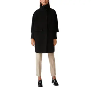 Women's Straight Cut High Collar Coat COMMA image-2