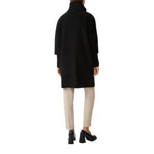 Women's Straight Cut High Collar Coat COMMA image-5