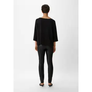 Women's Faux Leather Trousers COMMA image-4