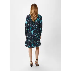 Women's Printed Viscose Long Sleeve Midi Dress COMMA image-3