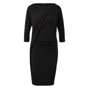 Short Jersey Wrap Effect Dress 3/4 Sleeve Women's COMMA image-0