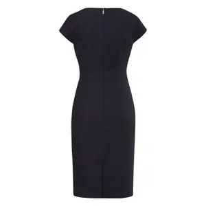 V-Neck Maxi Sheath Dress with Back Slit for Women COMMA image-1