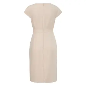 Classic V-Neck Long Sheath Dress for Women COMMA image-1