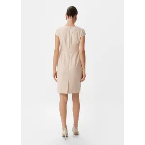Classic V-Neck Long Sheath Dress for Women COMMA image-4