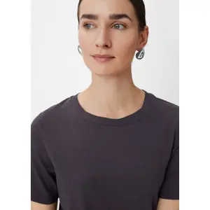 Short Sleeve Lyocell and Cotton Blend T-Shirt Women COMMA image-3
