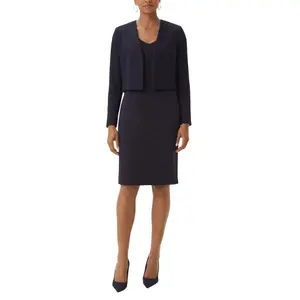 Short Viscose Jersey Dress with V-Neck Women's COMMA image-6