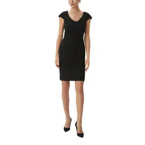 Short Viscose Jersey Stretch Dress for Women COMMA image-2