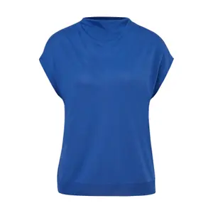 Women's Sleeveless Lyocell and Cotton Jersey T-shirt COMMA image-0