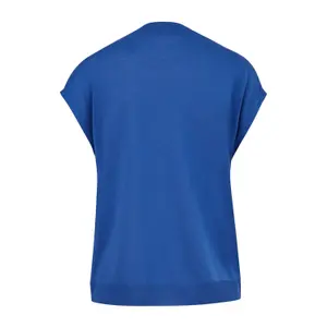 Women's Sleeveless Lyocell and Cotton Jersey T-shirt COMMA image-1