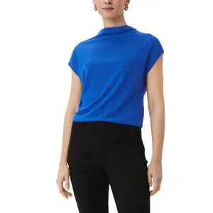 Women's Sleeveless Lyocell and Cotton Jersey T-shirt COMMA image-2