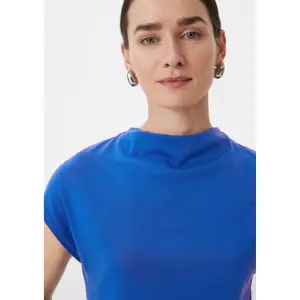 Women's Sleeveless Lyocell and Cotton Jersey T-shirt COMMA image-3