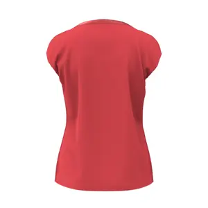 Fluid Short Sleeve Tunisian Collar T-Shirt for Women COMMA image-1