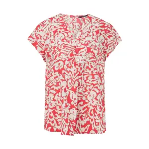 Women's V-Neck Patterned Blouse COMMA image-0