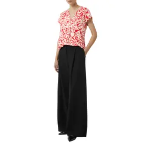 Women's V-Neck Patterned Blouse COMMA image-6