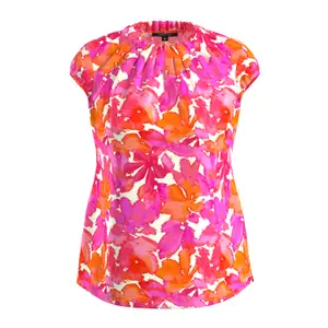 Draped Satin Blouse for Women COMMA image-0