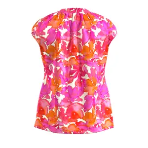 Draped Satin Blouse for Women COMMA image-1