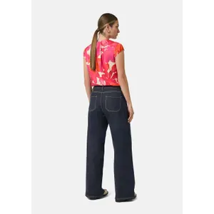 Draped Satin Blouse for Women COMMA image-4