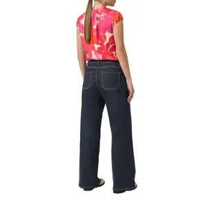 Draped Satin Blouse for Women COMMA image-5