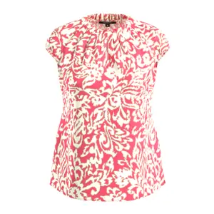 Women's Satin Pattern Blouse COMMA image-0