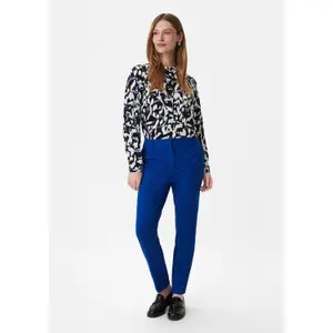 Women's Serge Cigarette Trousers COMMA image-6