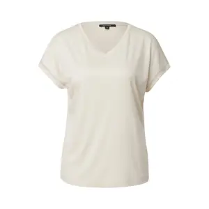 Light V-Neck Viscose T-Shirt with Dropped Shoulders for Women COMMA image-0