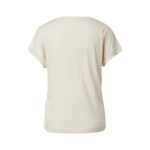 Light V-Neck Viscose T-Shirt with Dropped Shoulders for Women COMMA image-1