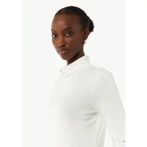 Women's Fitted Long Sleeve Turtleneck T-shirt COMMA image-1