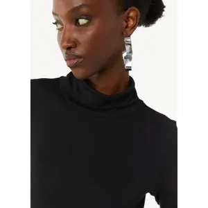 Women's Fitted Long Sleeve Turtleneck T-shirt COMMA image-1