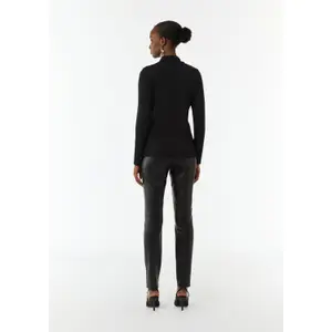 Women's Fitted Long Sleeve Turtleneck T-shirt COMMA image-2