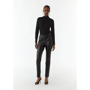 Women's Fitted Long Sleeve Turtleneck T-shirt COMMA image-6