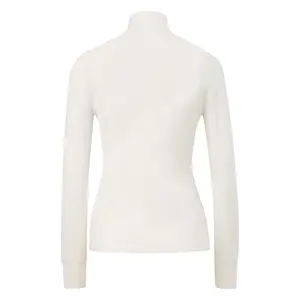 Women's Fine Knit Roll Neck Pullover with Slits at the Sleeves COMMA image-1