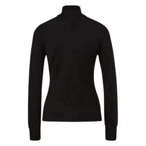 Women's Fine Knit Roll Neck Pullover with Slits at the Sleeves COMMA image-1